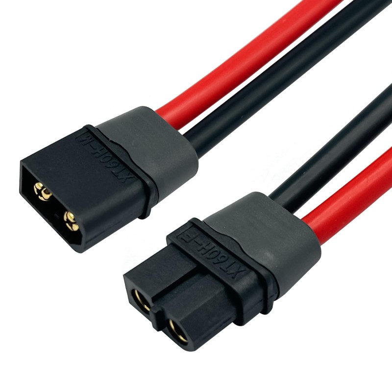 Amass 20 Pair XT60H Bullet Connector Plug Black Male Female