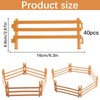 Xrten 40Pcs Corral Fencing Panel Accessories, Playset with Horse Paddock