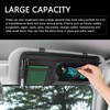 MLY Car Sun Visor Organizer, Leather Sunglasses Note Pen Card