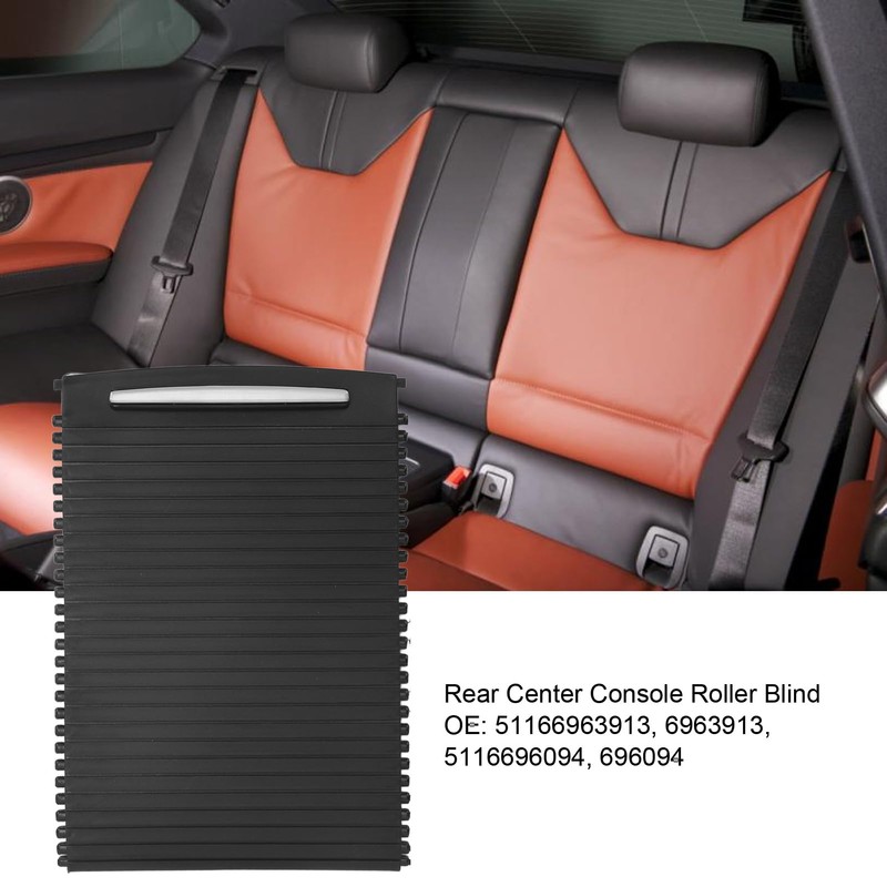 Jiawu Rear Center Console Roller Blind, Cup Holder Slide Cover