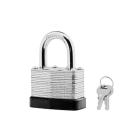 24-Pack Keyed Alike Laminated Steel Padlocks Keys, 1-3/4" Wide, Heavy Duty Pad Lock Set with Same Keys