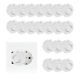20 Pieces Socket Child Safety Lock for Sockets and Power Strips with Twist Mechanism, Socket Safety Lock for Babies and Children (CZBHG-20)