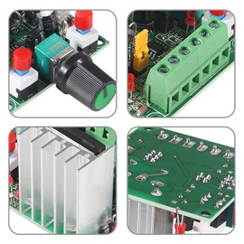 DWEII 2 Pack DC 5-12V/15-160V Stepper Motor Drive,PWM Adjustable Stepper Motor Controller Signal Generator Speed Regulator for Controlling Motor