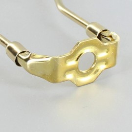 Lamp 9" TALL BRASS PLATED REGULAR LAMP HARP LAMP PART NEW 54045J