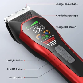 LEMULEGU Cordless Electric Hair Clippers for Large Pets,Two-Speed Quiet Strong Motor Dog Grooming Kits with Wide Stainless Steel Blade for Thick Coats Dogs,LGL 066R