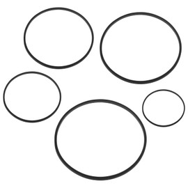 guduling 15 Pcs Fish Feeding Ring.Aquarium Floating Plant Corral,5 Sizes of Aquarium Feeding Ring, Floating Plant Corral for Intercepts Floatings Plants,Fish Feedings Ring(Black)