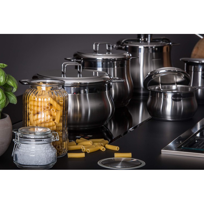 Barazzoni Lid, Line Tummy, 18/10 Stainless Steel 18 cm steel