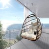 JESE Swing Hammock Egg Chairs Indoor Outdoor, UV Resistant Cushion