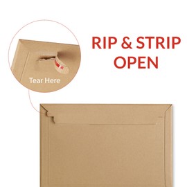 AKAR A4/C4-234x334mm -[ Pack of 10 ] Strong Rigid Cardboard Envelopes/Cardboard C4 Envelope, Heavy Duty 400gsm,Corrugated Capacity Book Mailers,Peel & Seal, Rip & Strip Open Capacity A4 Book Mailler