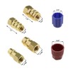 VGOL 2Pcs R12 to R134A Adapter Low Side & High