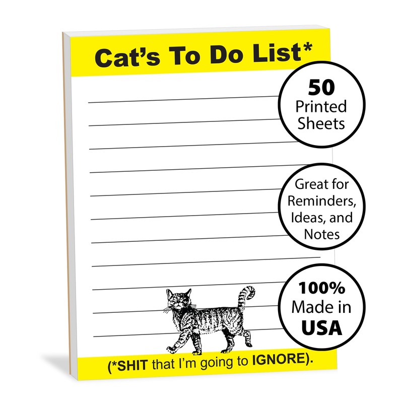 Guajolote Prints Cat Notepad, 4 x 5.25-inches