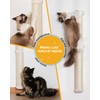 Aechonow 34'' Wall Cat Scratching Post, Wall Mounted Cat Scratcher