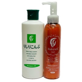 Rishiri Kelp Shampoo Deluxe (10oz/300ml)+Hair Cream(5.1oz/150ml) Set