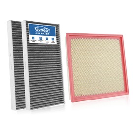 RVgolf 1×Engine+2×Cabin Air Filters Fit for 2012-2021 Nissan Frontier, 2005-2012 Pathfinder, 2012-2015 NV1500/2500/3500, 2005-2015 Xterra Engine Air Filter for My Car Accessories CF10553 CA7440