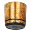KORAD Rust effect plastic round indoor flowerpot with saucer and