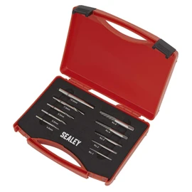 Sealey AK8187 10PC Step Drill Screw/Bolt Extractor Set