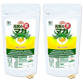 光健 元気の素 マカ タブレット 300粒 有機JAS認証 100% マカサプリ 2点セット