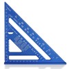WORKPRO 7'' Aluminum Speed Square, Set Square 180mm, Carpenters Square,
