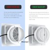 4inch Exhaust Fan, Window Wall Mount Vent Extractor Fan w/Button