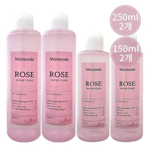 (SellerHub) Mamonde Rosewater Toner 250ml x 2 + 150ml x
