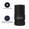 TONYNOL 3/4 Inch Drive Deep Impact Socket Set,6-Point,Metric (24mm to
