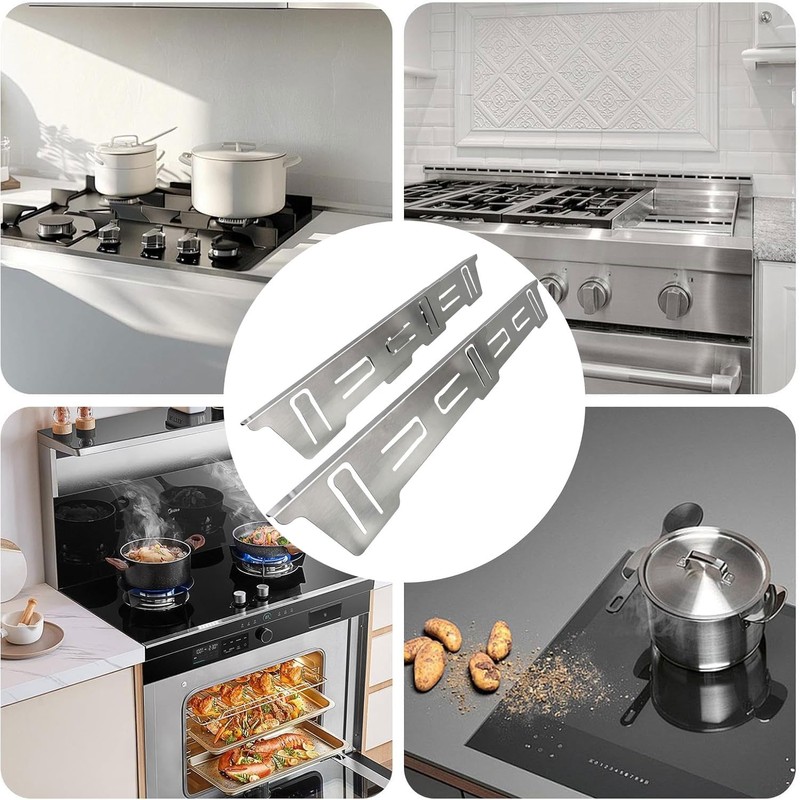 Vikarland Stainless Steel Stove Gap Covers Retractable Filler Guards Range