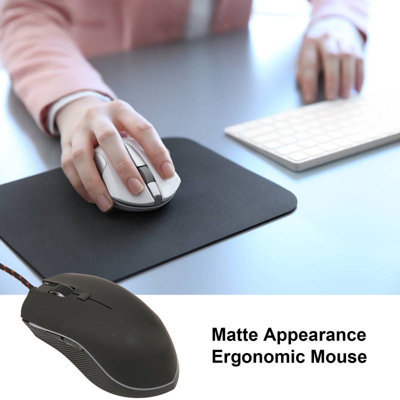 Mouse RGB Backlight 6DPI Adjustable Matte Appearance Programmable High Accuracy