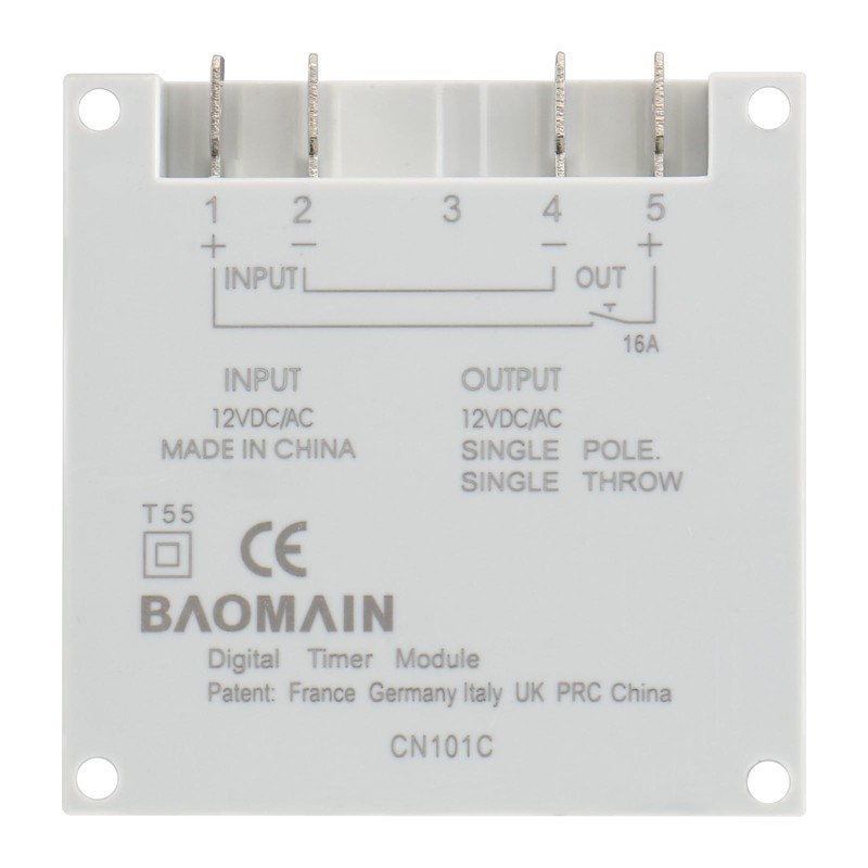 Baomain Digital LCD Programmable Timer CN101C Input 12V Output 12V