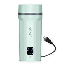 balbali 18.6oz Portable Kettle for Travel 100-250V Dual Voltage for International/Global/Europe - 6 Preset Travel Electric Kettle Hot Water Boiler/Heater/Warmer/Tea Maker - Green