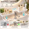 Over Faucet Bathroom Shelf for Sink Organization – No-Drill U-Shaped