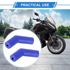VekAuto 2 Pcs Motorcycle Gear Shift Shifter Protector Cover, Universal for Motor Bike Rubber Blue