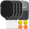 BAGAIL Pickleball Paddles, USAPA Approved Fiberglass Surface Pickleball Set, Lightweight