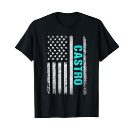 Castro Name American Flag - Castro Last Name T-Shirt