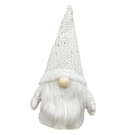 BIUDECO Christmas Gnome Doll Ornament White Non Woven for Festive Photo Props Lightweight Xmas Adornment for Holiday Parties and Seasonal Displays