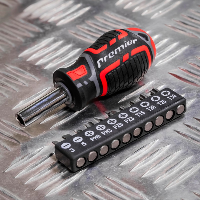 Sealey Premier 17pc GripMAX® Stubby Screwdriver Set - AK4371