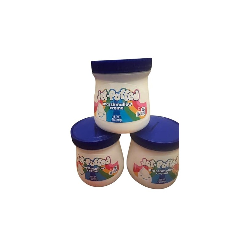 Puffed Jet Puffed Marshmallow Crème bundle of 3 with Spatula