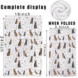 G2TUP German Shepherd Kitchen Towel German Shepherd Mom Gifts German Shepherd Dish Towel German Shepherd Lover Gifts (German Shepherd kt)