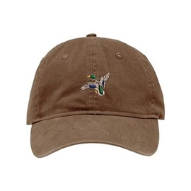 One Size Brown Deluxe Dad Mallard Duck Embroidered Deluxe Dad Hat