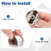 sourcing map 5Pcs Gas Stove Knob, 6mm Universal Cooker Replacement