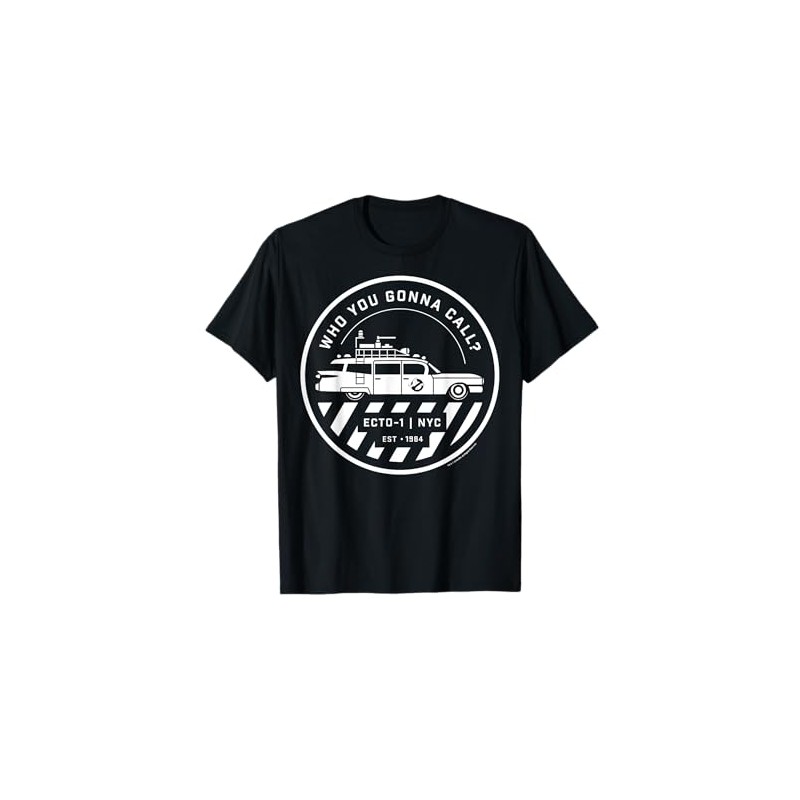 Ghostbusters Ghost Badge T-Shirt, Black