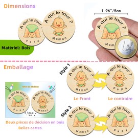 FANAOREN Geschenk zur Geburt, Mädchen, Jungen, Entscheidungsstück für neue Eltern, Geschenk für Babys, Holz, Geschenk zur Taufe, Mädchen, Jungen, Geschenk für junge Mama/Schwangere / zukünftiger