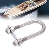 12x130mm Marine Bow Stern Eye U Bolt with Adjustable Screw