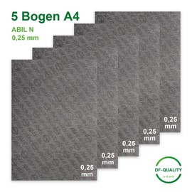 DF Quality ABIL N 5 Sheet Gasket Paper - Oil and Petrol Resistant - Oil Resistant Sealing Paper - Versatile - Sealing Paper Motor - Max. Pressure: 10 Bar - A4 Format 297 x 210 mm (0.25)