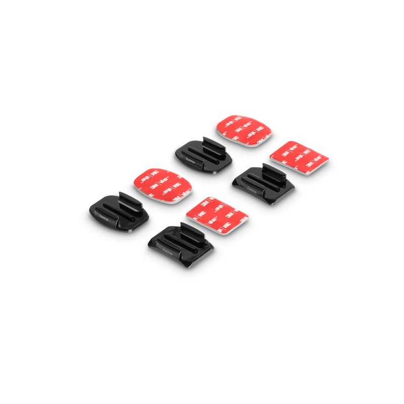 Hama Supporto adesivo per Action Cams, piatto e curvo, 4