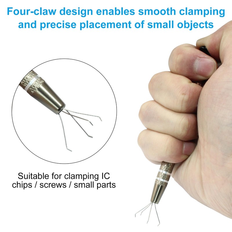 Cjueiom 3Pcs Piercing Ball Grabber Tool 4 Claw Grabber, Piercing