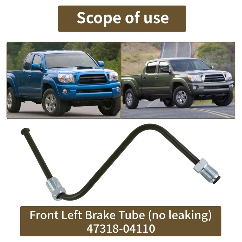 MuHize Front Brake Line Pipe - 47318-04110 4731804110 Left Brake