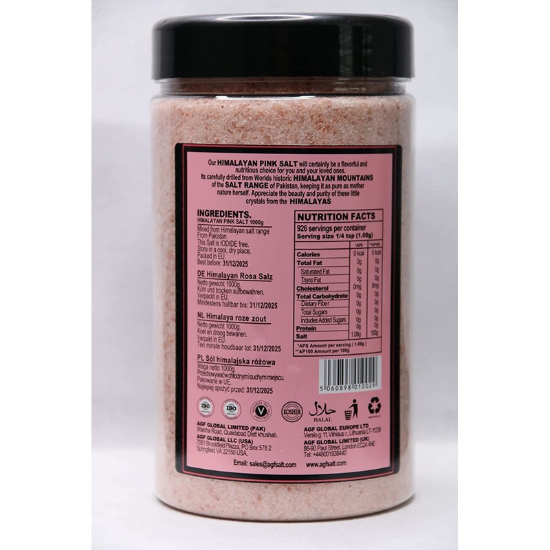 KARRMA LTD. Himalayan Salt 100% Natural Premium Quality Pure Pink