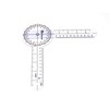 A2ZSCILAB Plastic 8" Goniometer 360 Degree ISOM Physical Therapy Angle