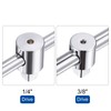 uxcell 1/4" and 3/8" Drive Sliding T-Handle Socket Wrench Chrome