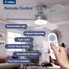 Amico Ceiling Fans with Lights, 42 inch Low Profile Ceiling